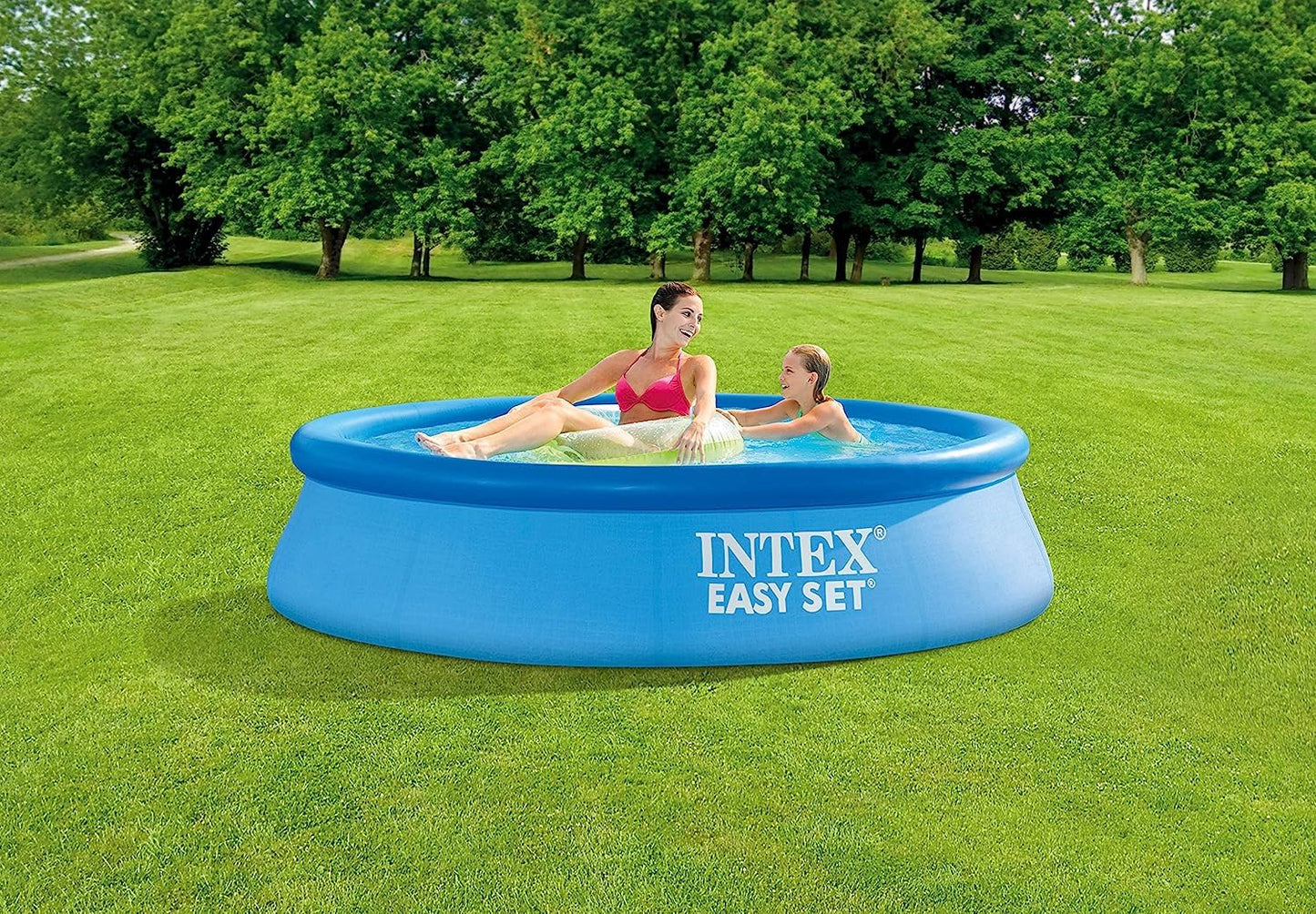 Intex 55237 - Piscina Hinchable, Ø244x61 cm, 1.942 litros, Piscina Redonda, con depuradora Cartucho, 1.250 litros/Hora, Filtro Cartucho Tipo H, para 2 Personas