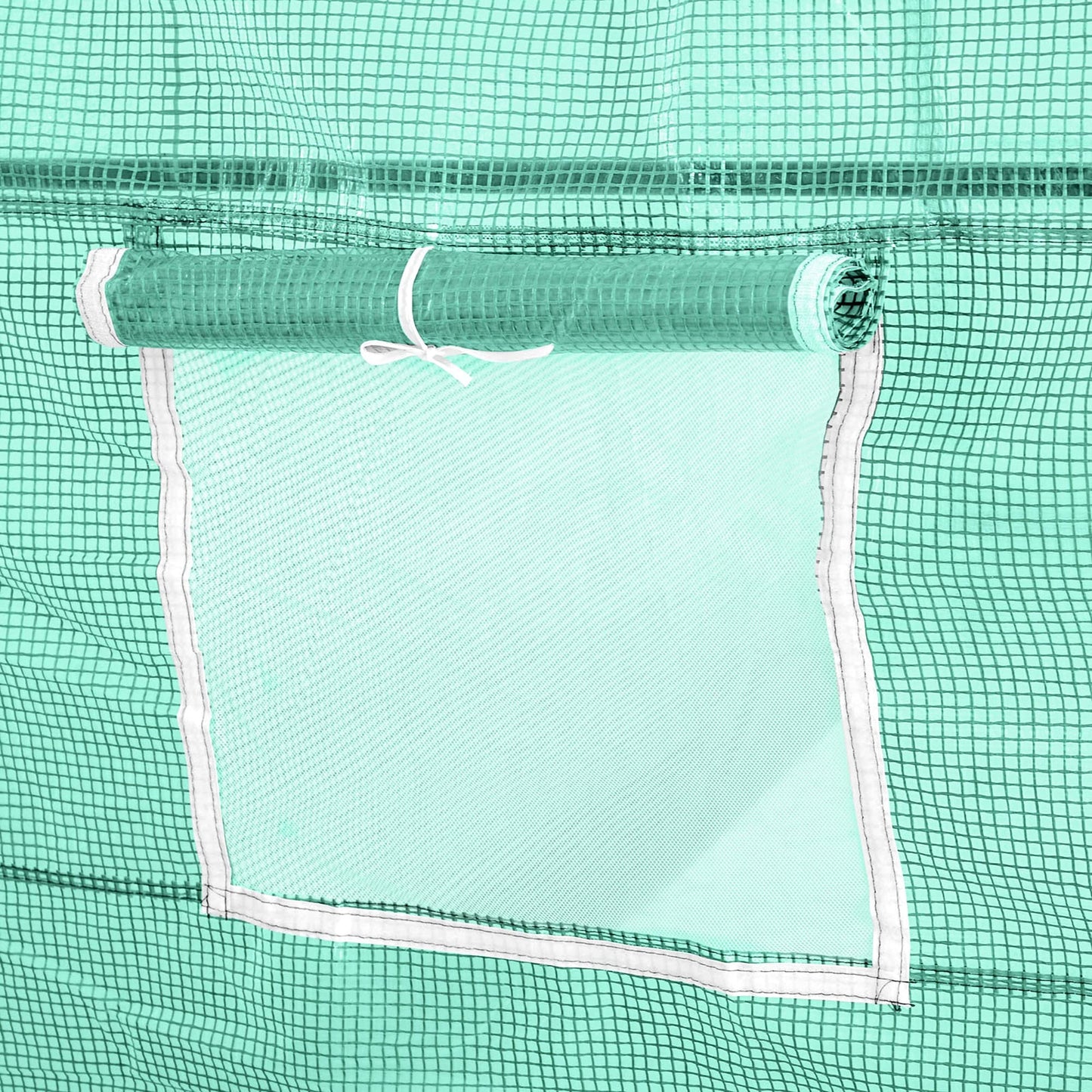 Outsunny Invernadero de Exterior 2,5x2x2 m Invernadero de Túnel con Cubierta de PE 140 g/m² para Cultivo Plantas Verduras Frutas en Jardín Terraza Verde